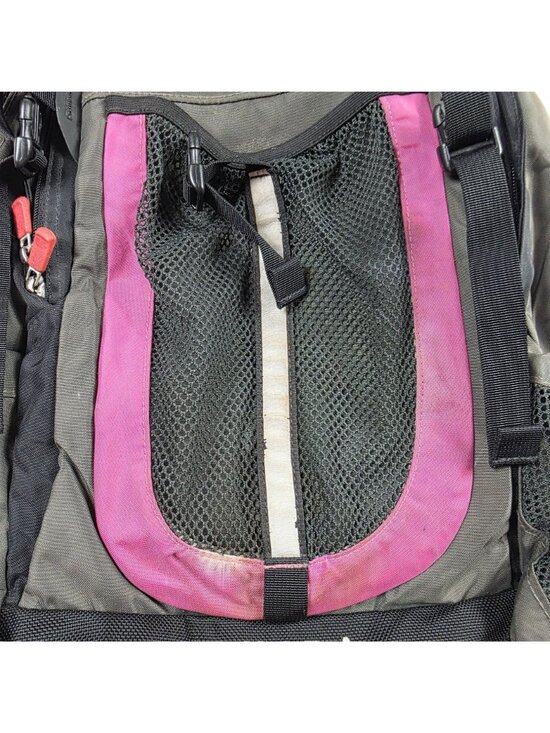 The North Face Amira Womens Backpack Gray Pink Lightweight Hiking Camping - Picture 15 of 15